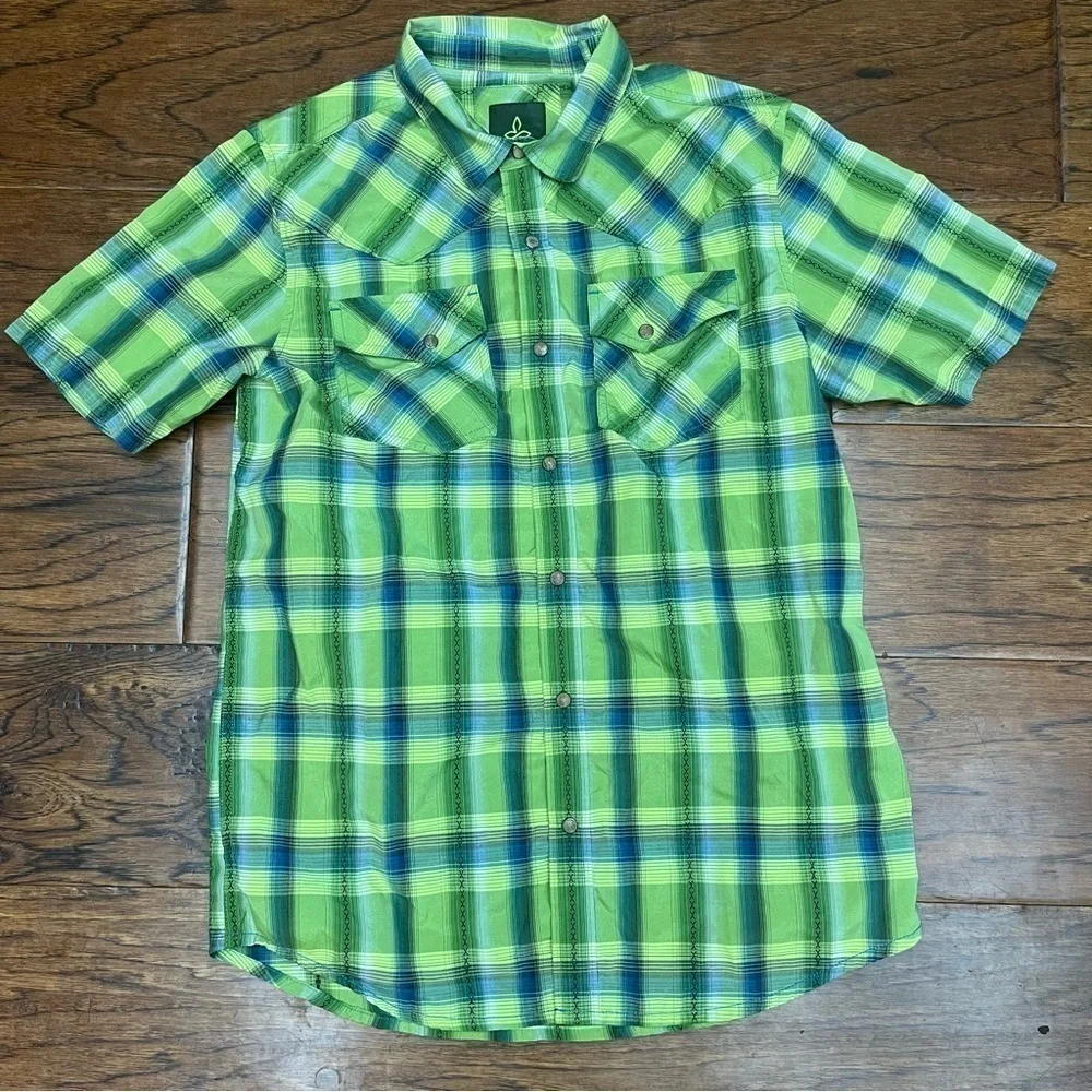 Prana‎ holstad plaid button down shirt